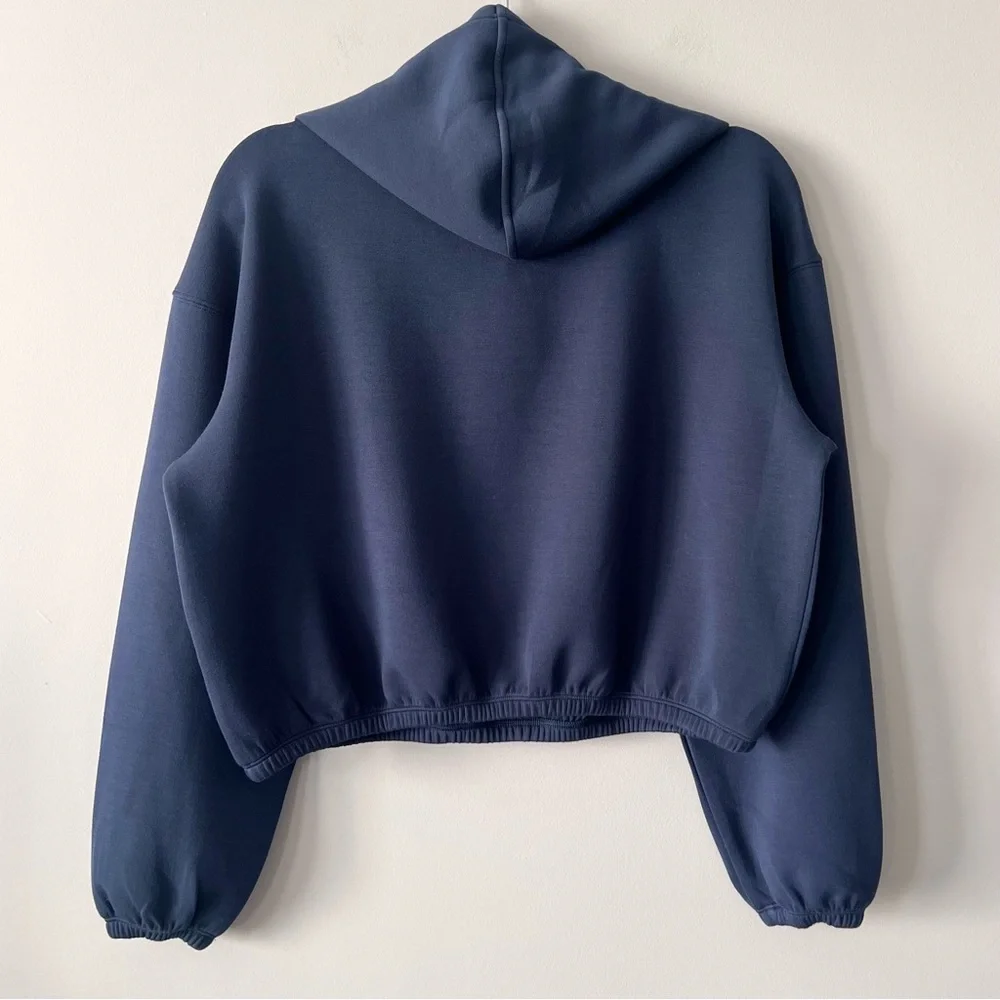 SPANX AirEssentials® Cropped Hoodie | Midnight Navy | Size Small
